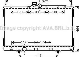 Ava Quality Cooling MTA2183 - Радіатор, охолодження двигуна autocars.com.ua