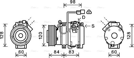 Ava Quality Cooling MTAK227 - Компрессор кондиционера avtokuzovplus.com.ua