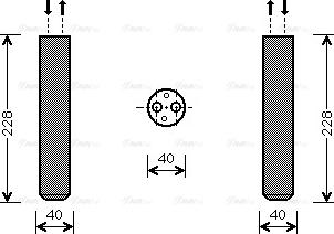 Ava Quality Cooling MTD236 - Осушувач, кондиціонер autocars.com.ua