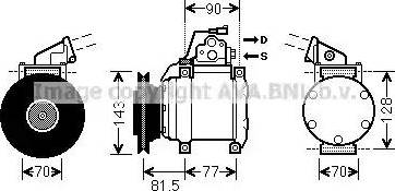 Ava Quality Cooling MT K216 - Компресор, кондиціонер autocars.com.ua