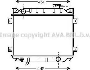 AVA MZ 2001 - Радіатор, охолодження двигуна autocars.com.ua