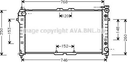 Ava Quality Cooling MZ 2037 - Радіатор, охолодження двигуна autocars.com.ua