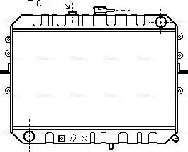 Ava Quality Cooling MZ 2045 - Радіатор, охолодження двигуна autocars.com.ua