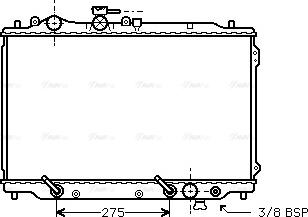 Ava Quality Cooling MZ 2051 - Радіатор, охолодження двигуна autocars.com.ua