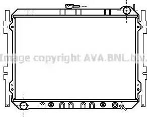 AVA MZ2055 - Радіатор, охолодження двигуна autocars.com.ua