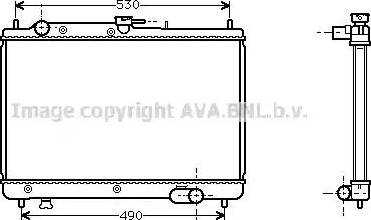 Ava Quality Cooling MZ 2066 - Радіатор, охолодження двигуна autocars.com.ua