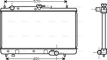 Ava Quality Cooling MZ 2090 - Радиатор, охлаждение двигателя avtokuzovplus.com.ua