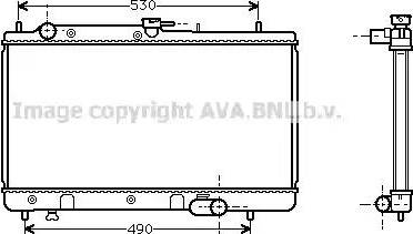 Ava Quality Cooling MZA2071 - Радіатор, охолодження двигуна autocars.com.ua