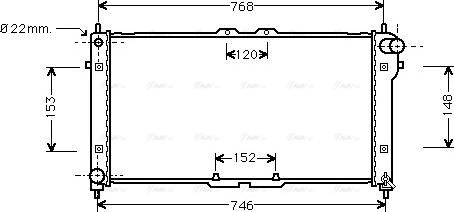 Ava Quality Cooling MZ 2073 - Радіатор, охолодження двигуна autocars.com.ua