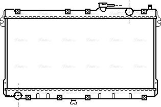 AVA MZ 2087 - Радіатор, охолодження двигуна autocars.com.ua