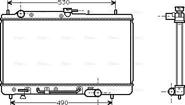 Ava Quality Cooling MZ 2091 - Радіатор, охолодження двигуна autocars.com.ua