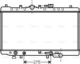 AVA MZ2097 - Радіатор, охолодження двигуна autocars.com.ua