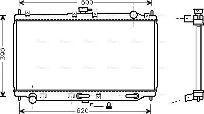 Ava Quality Cooling MZ 2134 - Радіатор, охолодження двигуна autocars.com.ua