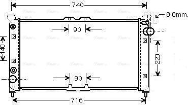 Ava Quality Cooling MZ 2136 - Радіатор, охолодження двигуна autocars.com.ua