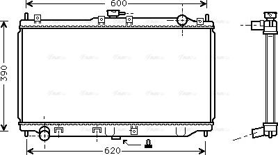 Ava Quality Cooling MZ 2138 - Радіатор, охолодження двигуна autocars.com.ua