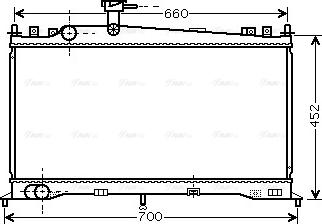 Ava Quality Cooling MZ 2160 - Радіатор, охолодження двигуна autocars.com.ua