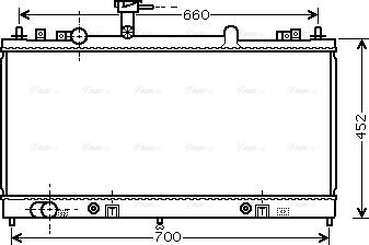 Ava Quality Cooling MZ 2163 - Радіатор, охолодження двигуна autocars.com.ua
