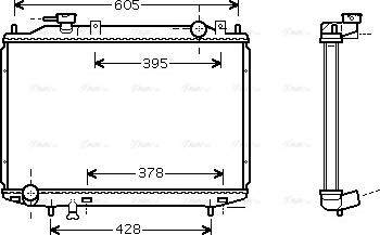 Ava Quality Cooling MZ 2171 - Радиатор, охлаждение двигателя autodnr.net