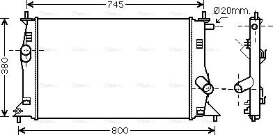 Ava Quality Cooling MZ 2183 - Радиатор, охлаждение двигателя autodnr.net