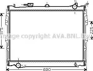 Ava Quality Cooling MZ 2191 - Радіатор, охолодження двигуна autocars.com.ua