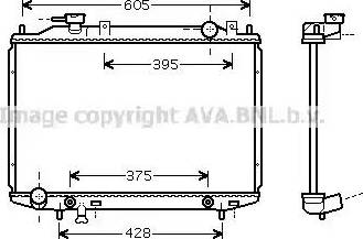 Ava Quality Cooling MZ 2204 - Радіатор, охолодження двигуна autocars.com.ua