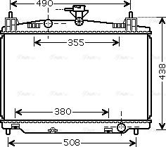 Ava Quality Cooling MZ 2213 - Радіатор, охолодження двигуна autocars.com.ua