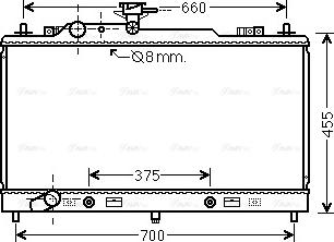 Ava Quality Cooling MZ2223 - Радіатор, охолодження двигуна autocars.com.ua