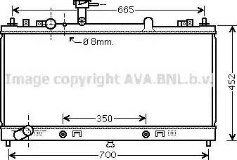 Ava Quality Cooling MZ2230 - Радіатор, охолодження двигуна autocars.com.ua