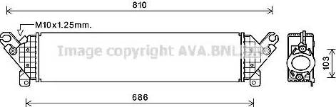 Ava Quality Cooling MZ4277 - Интеркулер, теплообменник турбины avtokuzovplus.com.ua