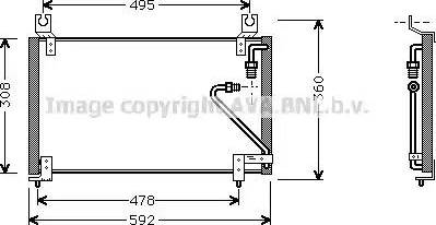 Ava Quality Cooling MZ 5102 - Конденсатор, кондиціонер autocars.com.ua