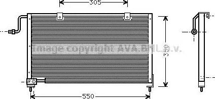 AVA MZ 5106 - Конденсатор, кондиціонер autocars.com.ua