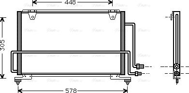 AVA MZ 5108 - Конденсатор, кондиціонер autocars.com.ua