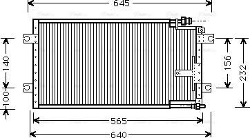 AVA MZ5109 - Конденсатор, кондиціонер autocars.com.ua
