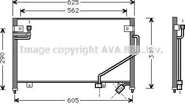 Ava Quality Cooling MZ 5120 - Конденсатор кондиционера avtokuzovplus.com.ua