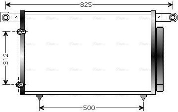 Ava Quality Cooling MZ5196D - Конденсатор, кондиціонер autocars.com.ua