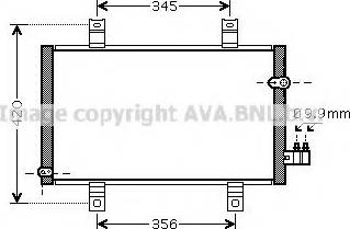 Ava Quality Cooling MZ 5209 - Конденсатор, кондиціонер autocars.com.ua