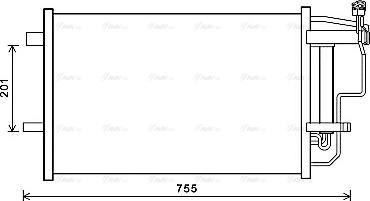 Ava Quality Cooling MZ5242D - Конденсатор, кондиціонер autocars.com.ua