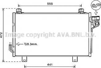 Ava Quality Cooling MZ5260 - Конденсатор, кондиціонер autocars.com.ua