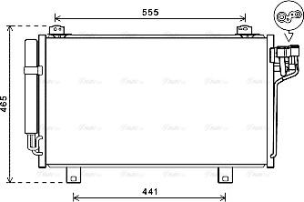 Ava Quality Cooling MZ5261D - Конденсатор, кондиціонер autocars.com.ua