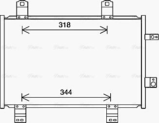 Ava Quality Cooling MZ5284 - Конденсатор, кондиціонер autocars.com.ua