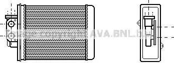 AVA MZ 6067 - Теплообмінник, опалення салону autocars.com.ua