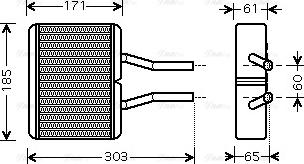 Ava Quality Cooling MZ 6193 - Теплообмінник, опалення салону autocars.com.ua