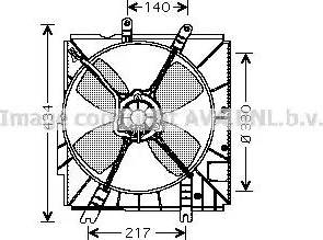 Ava Quality Cooling MZ 7502 - Вентилятор, охолодження двигуна autocars.com.ua