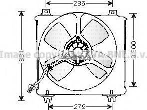 Ava Quality Cooling MZ7506 - Вентилятор, охолодження двигуна autocars.com.ua