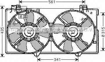 Ava Quality Cooling MZ 7529 - Вентилятор, охолодження двигуна autocars.com.ua