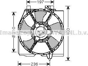 Ava Quality Cooling MZ 7535 - Вентилятор, охолодження двигуна autocars.com.ua