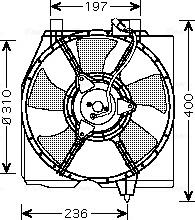 Ava Quality Cooling MZ 7536 - Вентилятор, охолодження двигуна autocars.com.ua