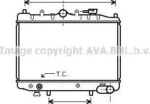 Ava Quality Cooling MZA2023 - Радіатор, охолодження двигуна autocars.com.ua