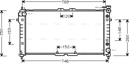 Ava Quality Cooling MZA2037 - Радіатор, охолодження двигуна autocars.com.ua