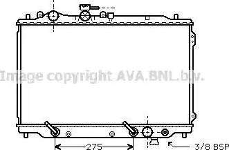 Ava Quality Cooling MZA2051 - Радіатор, охолодження двигуна autocars.com.ua